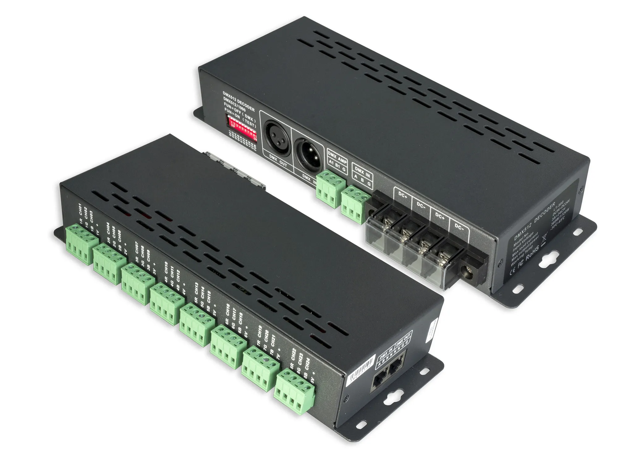 880  24 Channel CV DMX Decoder 5/12/24V DC